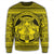 Hawaiian Map Madame Pele Mauna Kea Plumeria Polynesian Sweatshirt Yellow AH - Polynesian Pride