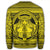 Hawaiian Map Madame Pele Mauna Kea Plumeria Polynesian Sweatshirt Yellow AH - Polynesian Pride