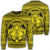 Hawaiian Map Madame Pele Mauna Kea Plumeria Polynesian Sweatshirt Yellow AH Unisex Black - Polynesian Pride