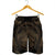 Hawaiian Map Madame Pele Polynesian Men's Shorts Gold AH - Polynesian Pride