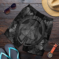 Hawaiian Map Madame Pele Polynesian Men's Shorts Gray AH Art - Polynesian Pride