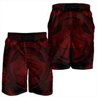 Hawaiian Map Madame Pele Polynesian Men's Shorts Red AH - Polynesian Pride