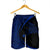 Hawaiian Map Manta Ray Blue Polynesian Men's Shorts - AH - Polynesian Pride