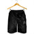 Hawaiian Map Manta Ray Gray Polynesian Men's Shorts - AH - Polynesian Pride