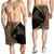 Hawaiian Map Manta Ray Polynesian Men's Shorts - Gold - AH - Polynesian Pride