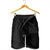 Hawaiian Map Manta Ray Polynesian Men's Shorts - Gray - Circle Style - AH - Polynesian Pride