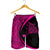 Hawaiian Map Manta Ray Polynesian Men's Shorts - Pink - AH - Polynesian Pride
