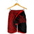 Hawaiian Map Manta Ray Polynesian Men's Shorts - Red - AH - Polynesian Pride
