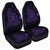 Hawaiian Map Manta Ray Purple Polynesian Car Seat Covers - AH Universal Fit Black - Polynesian Pride