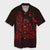 Hawaiian Map Manta Ray Red Polynesian Hawaiian Shirt - AH Unisex Black - Polynesian Pride