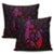 Hawaiian Map Palm Trees Fish Hook Polynesian Pillow Covers Colorful Red - AH - Polynesian Pride
