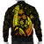 Hawaiian Map Palm Trees Fish Hook Polynesian Bomber Jacket Colorful Yellow - AH - Polynesian Pride