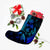 Hawaiian Map Palm Trees Fish Hook Polynesian Quilt Christmas Stocking Colorful Blue - AH - Polynesian Pride