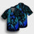 Hawaiian Map Palm Trees Fish Hook Polynesian Quilt Hawaiian Shirt Colorful Blue - AH - Polynesian Pride
