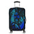 Hawaiian Map Palm Trees Fish Hook Polynesian Quilt Luggage Covers Colorful Blue - AH Black - Polynesian Pride