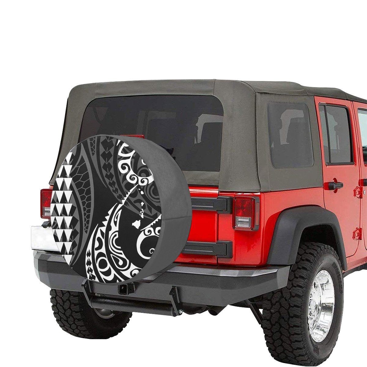 Hawaii Surfing Polynesian Spare Tire Cover Unique Style - Purple LT8 main image 1