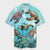 Hawaiian Map Sea Turtles Ocean Polynesian Hawaiian Shirt - AH Unisex Black - Polynesian Pride