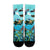 Hawaiian Map Sea Turtles Ocean Polynesian Crew Socks - AH - Polynesian Pride