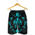 Hawaiian Map Turtle Dolphin With Plumeria Men's Shorts - AH - Polynesian Pride