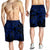 Hawaiian Map Turtle Hibiscus Kanaka Polynesian Men's Shorts - Blue - AH - Polynesian Pride