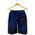 Hawaiian Map Turtle Hibiscus Kanaka Polynesian Men's Shorts - Blue - AH - Polynesian Pride