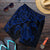 Hawaiian Map Turtle Hibiscus Kanaka Polynesian Men's Shorts - Blue - AH Art - Polynesian Pride