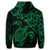 Hawaiian Map Turtle Hibiscus Kanaka Polynesian Hoodie Green - Polynesian Pride