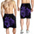Hawaiian Map Turtle Hibiscus Plumeria Polynesian Men's Shorts - Purple - AH - Polynesian Pride