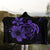 Hawaiian Map Turtle Hibiscus Plumeria Polynesian Hooded Blanket - Purple - AH - Polynesian Pride
