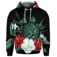Custom Hawaiian Map Turtle Hibiscus Polynesian Hoodie - Polynesian Pride