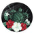 Hawaiian Map Turtle Hibiscus Polynesian Round Carpet - AH Round Carpet Luxurious Plush - Polynesian Pride