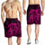 Hawaiian Map Turtle Kanaka Hibiscus Polynesian Men's Shorts - Pink - AH - Polynesian Pride