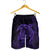 Hawaiian Map Turtle Kanaka Hibiscus Polynesian Men's Shorts - Purple - AH - Polynesian Pride
