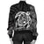 Hawaiian Map Turtle Kanaka Hibiscus Polynesian Bomber Jacket - White - AH - Polynesian Pride