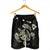 Hawaiian Map Turtle Ohana Hibicus Polynesian Men's Shorts - Beige - AH - Polynesian Pride