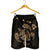 Hawaiian Map Turtle Ohana Hibicus Polynesian Men's Shorts - Gold - AH - Polynesian Pride