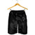 Hawaiian Map Turtle Ohana Hibicus Polynesian Men's Shorts - Gray - AH - Polynesian Pride