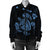 Hawaiian Map Turtle Ohana Hibicus Polynesian Bomber Jacket - Pastel Blue - AH - Polynesian Pride