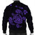 Hawaiian Map Turtle Ohana Hibicus Polynesian Bomber Jacket - Purple - AH - Polynesian Pride