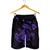 Hawaiian Map Turtle Ohana Hibicus Polynesian Men's Shorts - Purple - AH - Polynesian Pride