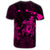 Hawaiian Map Turtle Plumeria Hibiscus Fish Hook Polynesian T Shirt Pink AH - Polynesian Pride