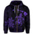 Hawaiian Map Turtle Plumeria Hibiscus Fish Hook Polynesian Zip Hoodie Purple - Polynesian Pride