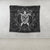 Hawaiian Map Turtle Wave Polynesian Tapestry White - AH - Polynesian Pride