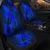 Hawaiian Map Whale Swim Hibiscus Polynesian Car Seat Covers - Blue - AH - Polynesian Pride