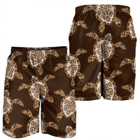 Hawaiian Old School Turtle Men's Shorts - AH - Polynesian Pride