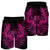 Hawaiian Owl Hibiscus Plumeria Polynesian Men's Shorts - Pink - AH - Polynesian Pride
