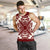 Hawaiian Palm Tree Quilt Tradition Red Tank Top - AH - Polynesian Pride