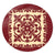 Hawaiian Palm Tree Quilt Vintage Round Carpet - AH Round Carpet Luxurious Plush - Polynesian Pride