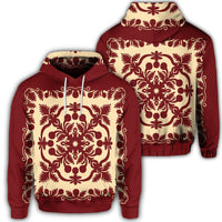 Hawaiian Palm Tree Quilt Vintage Hoodie Unisex Art - Polynesian Pride