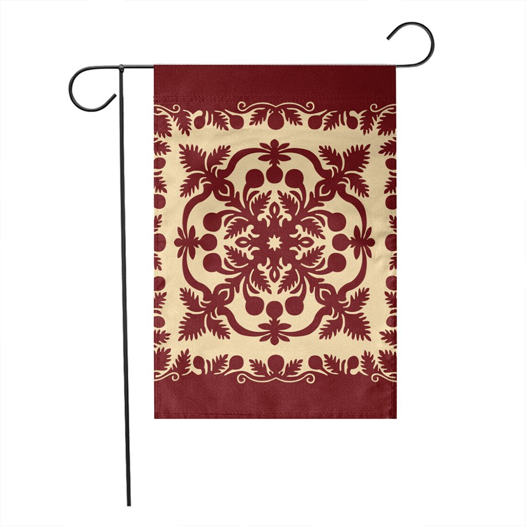 Hawaiian Palm Tree Quilt Vintage Flag - AH - Polynesian Pride